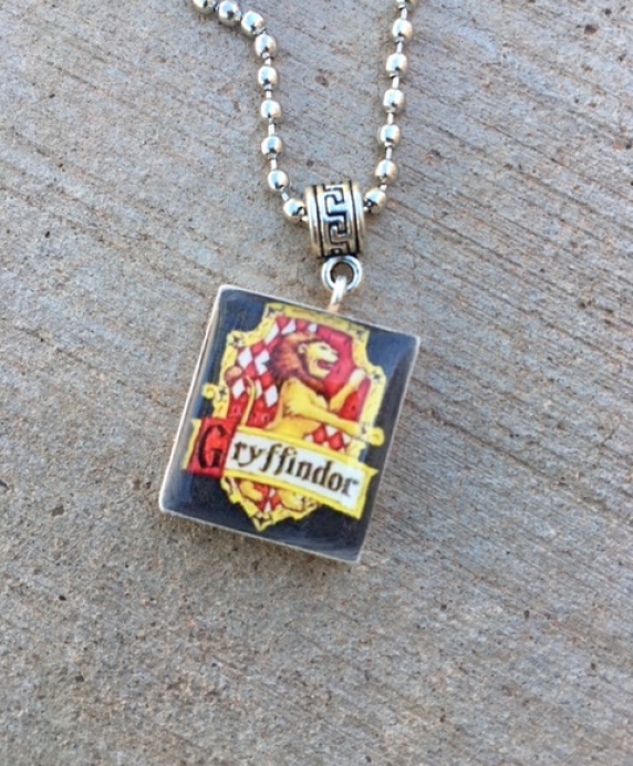 Gryffindor House Crest Harry Potter Charm Necklace