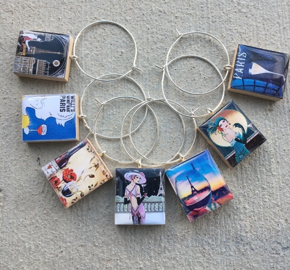 Paris Wine Charms