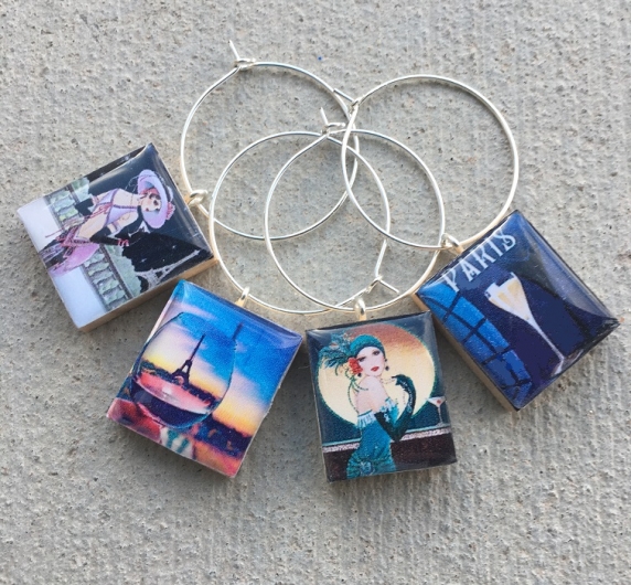 Paris Wine Charms