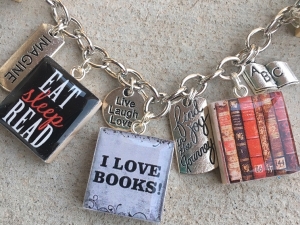 Book Lover Charm Bracelet